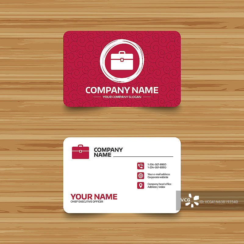 公文包标志图标与按钮图片素材