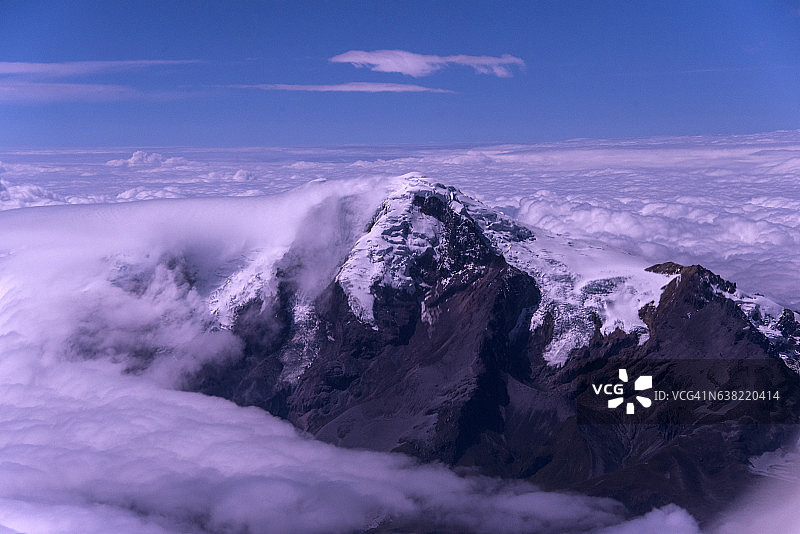 卡扬贝火山图片素材