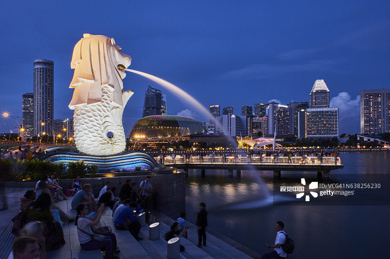 新加坡滨海湾商业中心图片素材