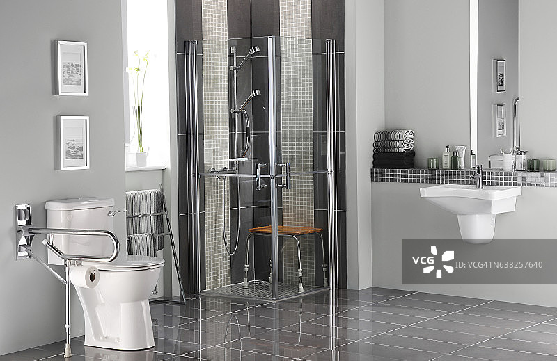 残疾人浴室图片素材