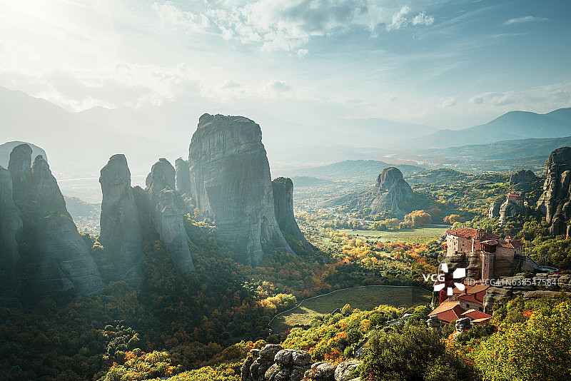 希腊迈泰奥拉的修道院图片素材