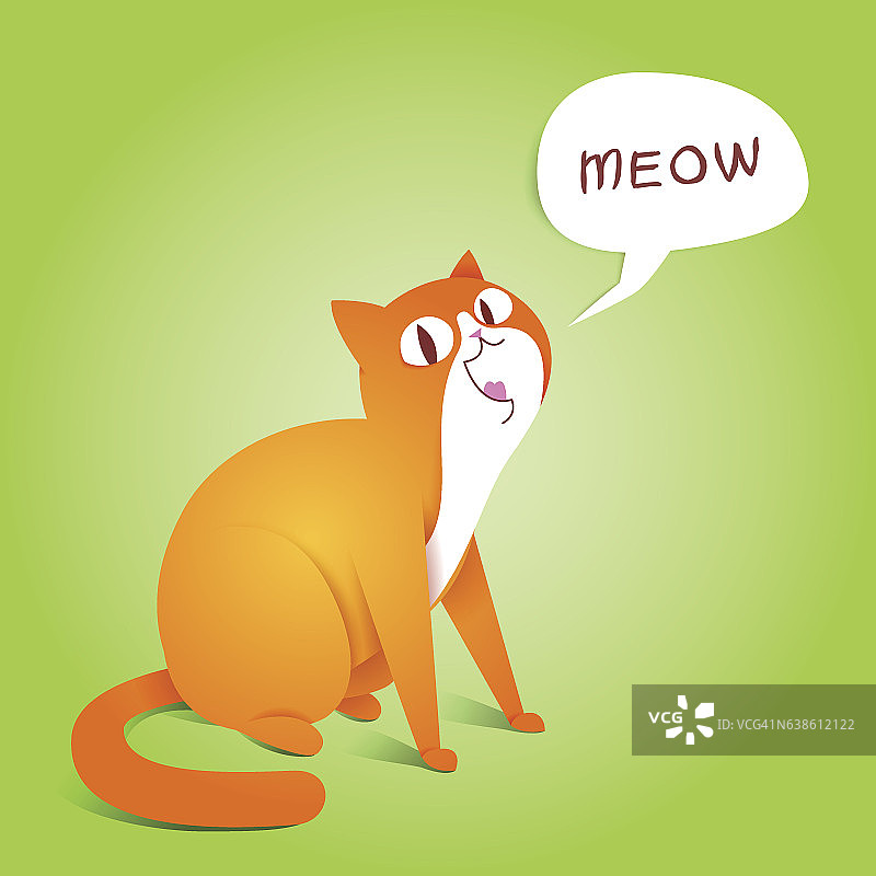 姜黄色猫咪角色图片素材