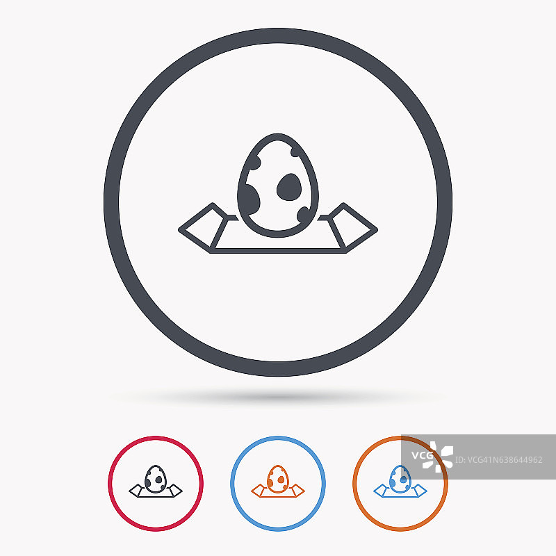 恐龙蛋图标：位置地图标志图片素材