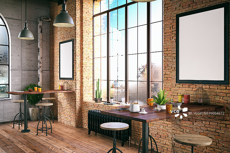 阁楼咖啡馆图片素材