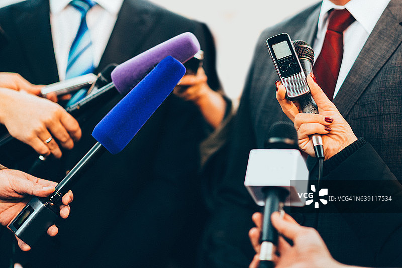 媒体采访图片素材