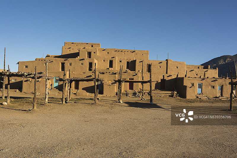 陶斯普韦布洛土坯房图片素材