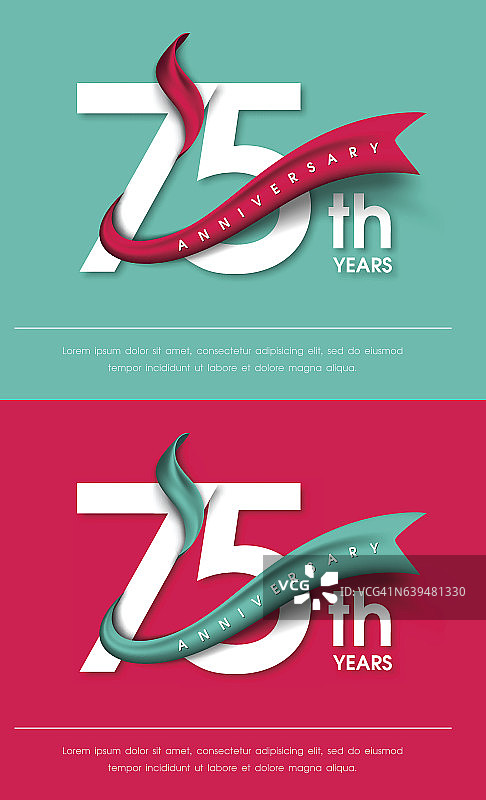 周年纪念标志模板设计图片素材