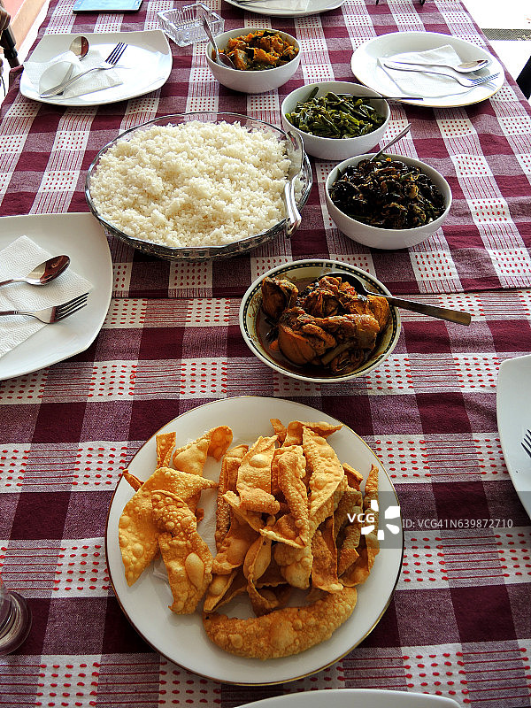 斯里兰卡餐桌午餐图片素材