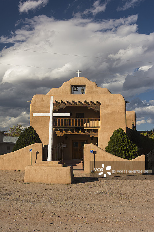 圣托马斯土坯教堂图片素材
