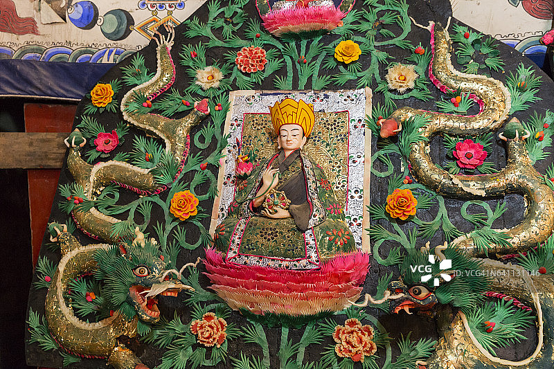 拉卜楞寺的黄油雕塑图片素材