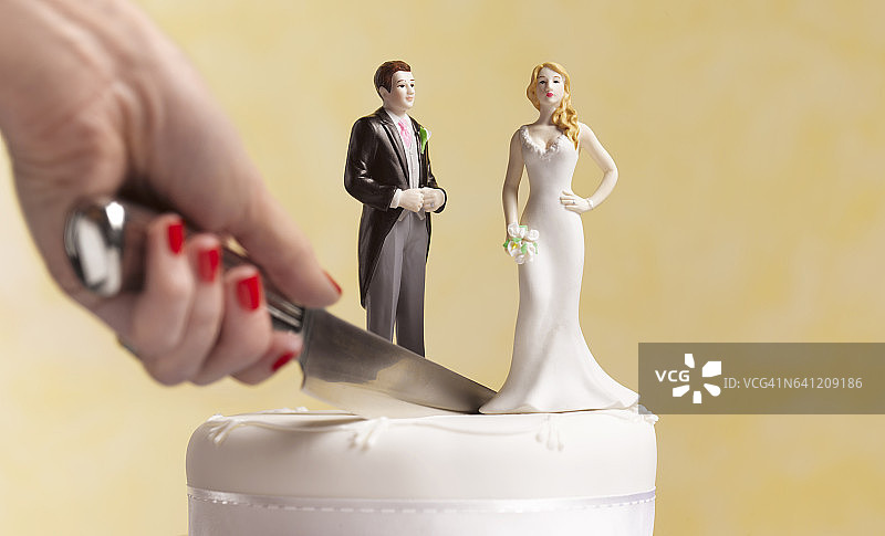 离婚主题婚礼蛋糕图片素材
