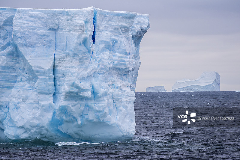管状冰山，南奥克尼群岛图片素材