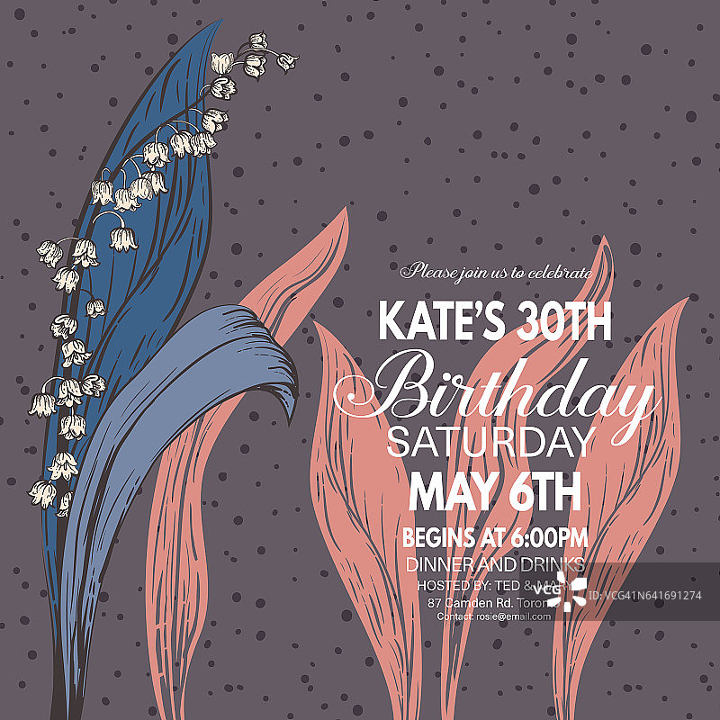 铃兰植物背景细节图片素材