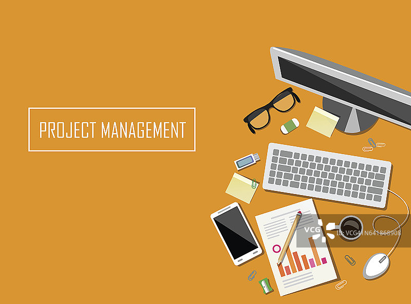 橙色工作场所图片素材