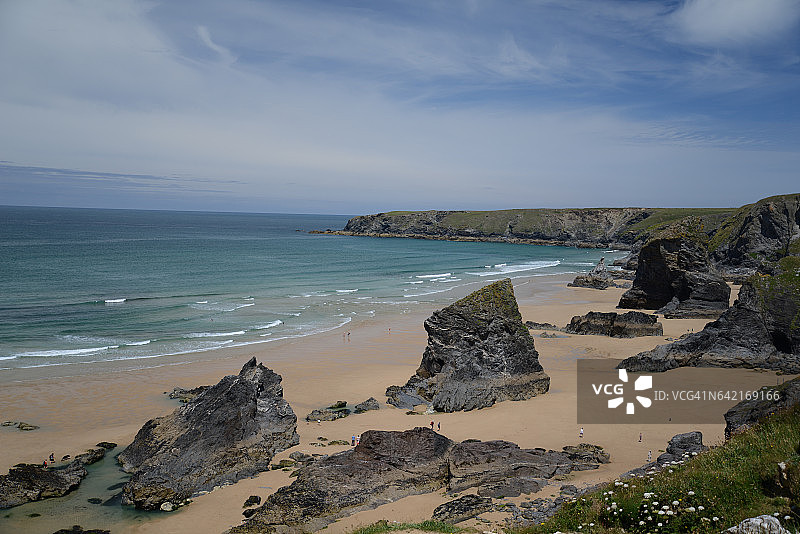 康沃尔的贝德鲁坦阶梯图片素材