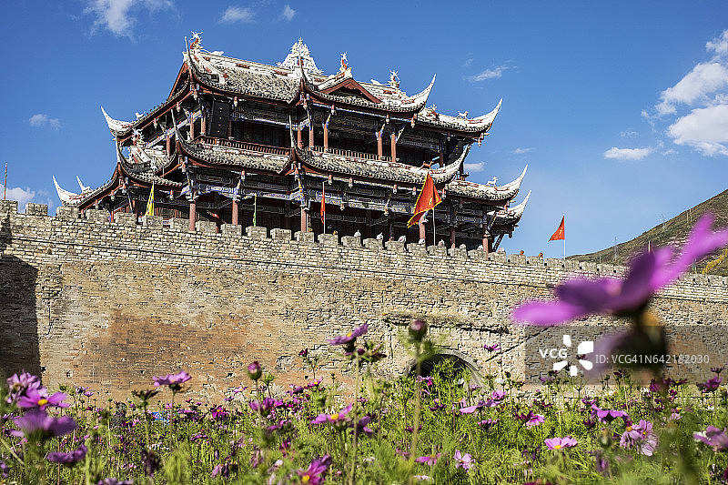 中国古代城市城门楼图片素材