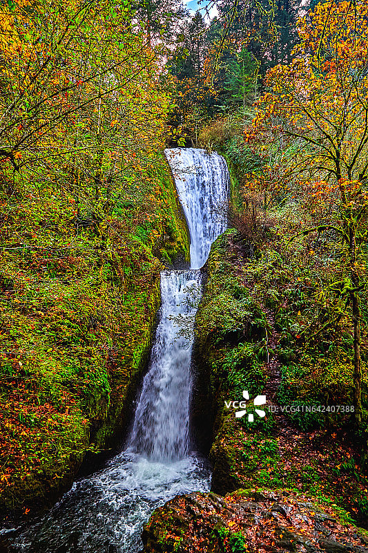 俄勒冈州哥伦比亚河历史公路图片素材