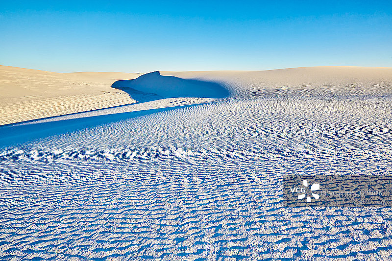 美国新墨西哥州白沙国家纪念地的硅沙丘图片素材