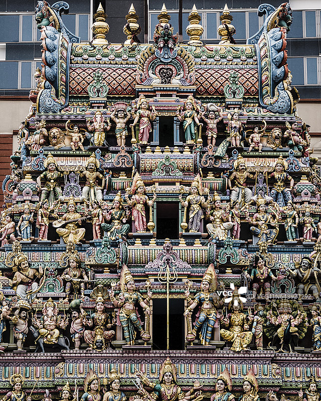 新加坡维拉玛卡里雅曼兴都庙图片素材