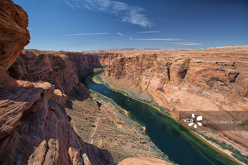 格伦峡谷中的科罗拉多河图片素材