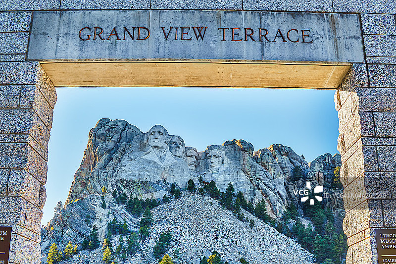 拉什莫尔山国家纪念公园，美国南达科他州图片素材