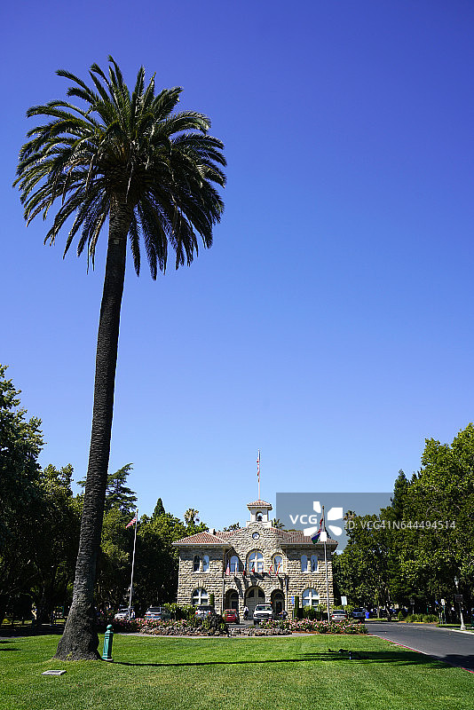 索诺玛广场与索诺玛市政厅图片素材