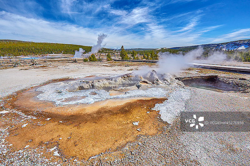 黄石国家公园，怀俄明州，蒙大拿州，美国图片素材