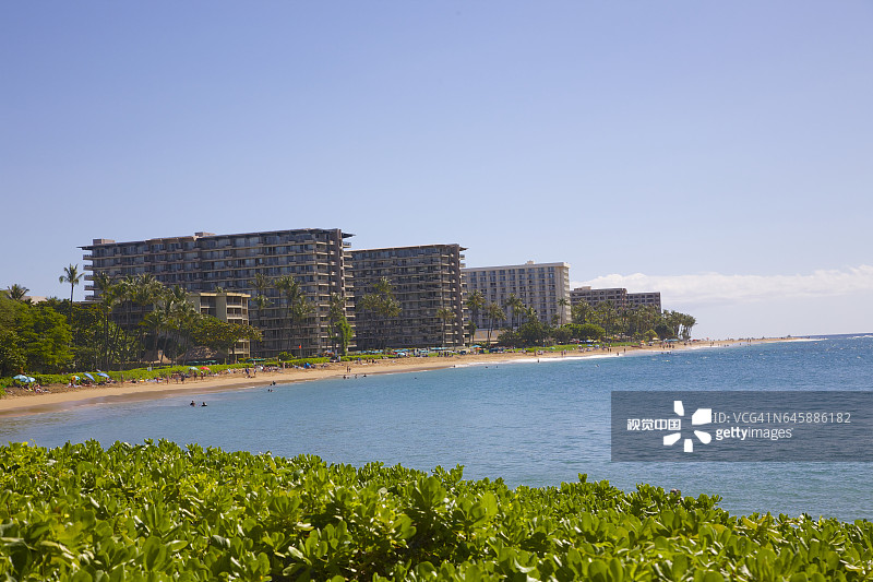 夏威夷卡纳帕利海滩度假村图片素材