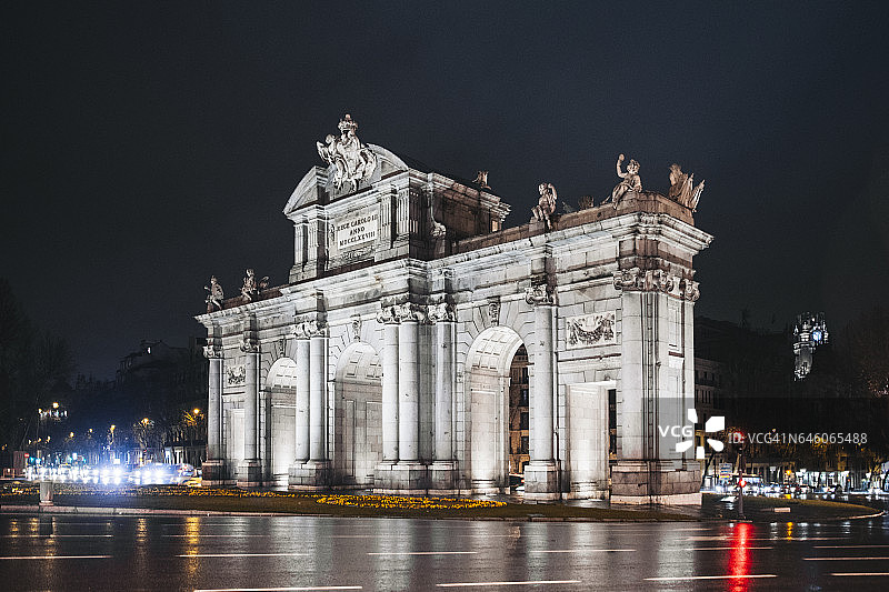 马德里阿尔卡拉门图片素材