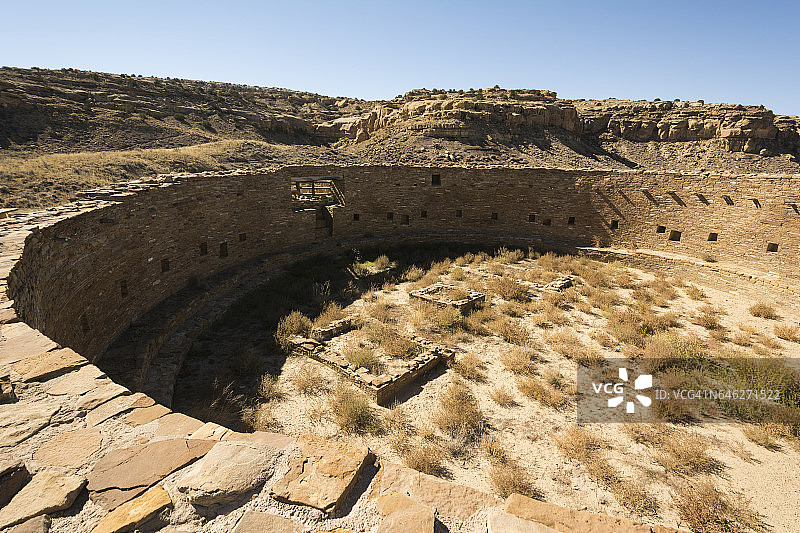 林科纳达住宅，古代普韦布洛仪式场所遗址图片素材