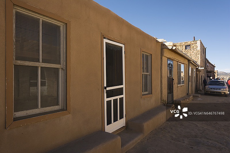 阿科马普韦布罗的土坯建筑图片素材