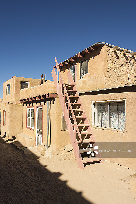 阿科马普韦布罗的土坯建筑图片素材