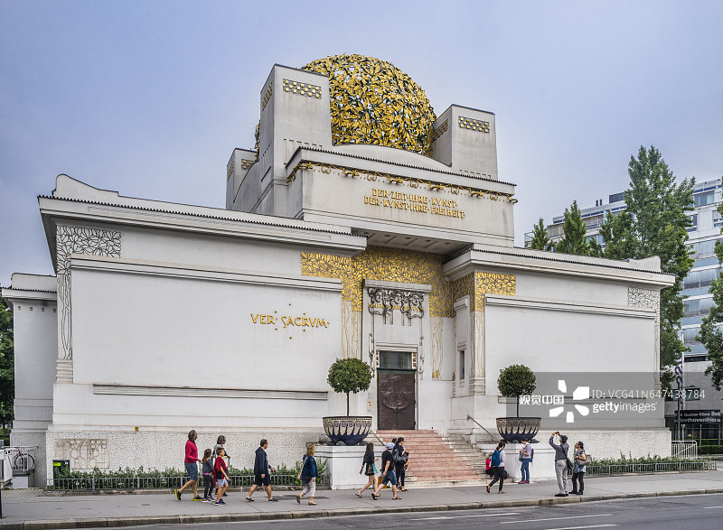维也纳新艺术分离派建筑图片素材
