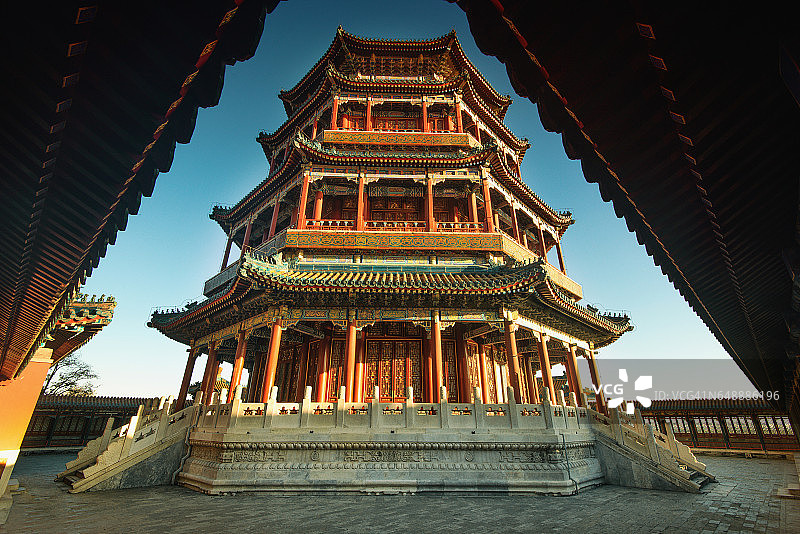 中国北京颐和园风光图片素材
