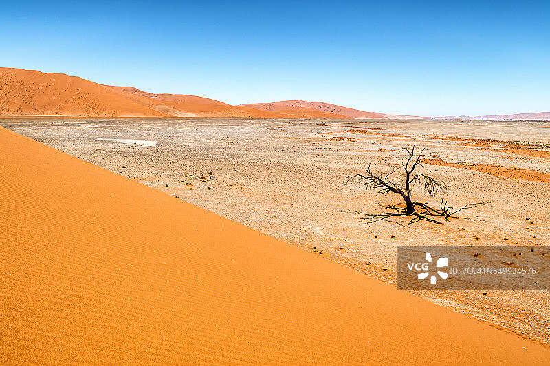 纳米比亚纳米布沙漠的苏索斯维利沙丘图片素材