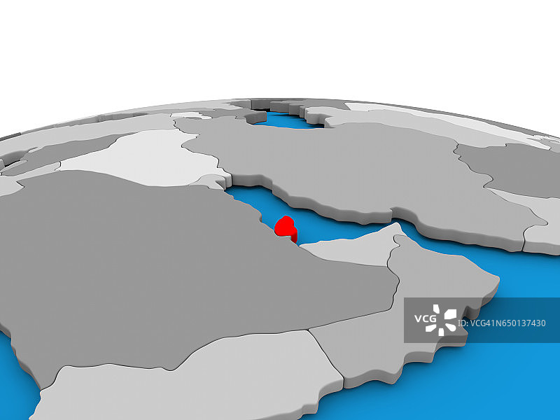 红色地球上的卡塔尔图片素材