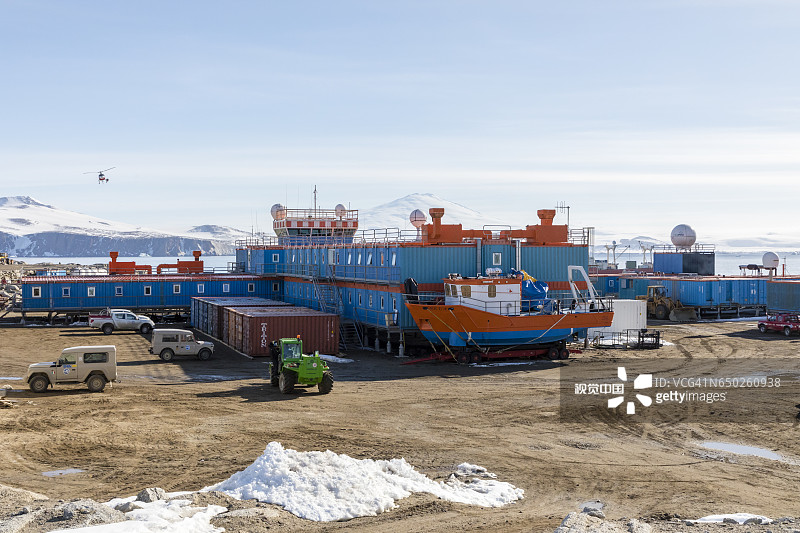 罗斯海特拉诺瓦湾马里奥·祖凯利站图片素材