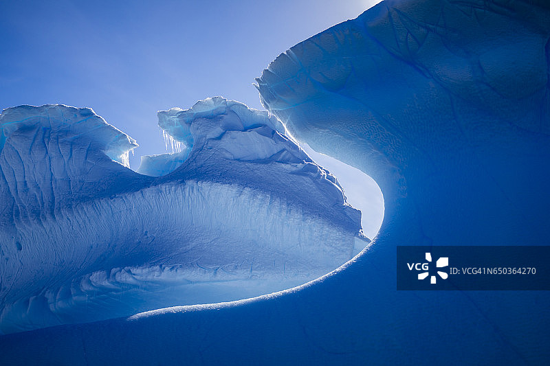 新地湾冰山细节图片素材