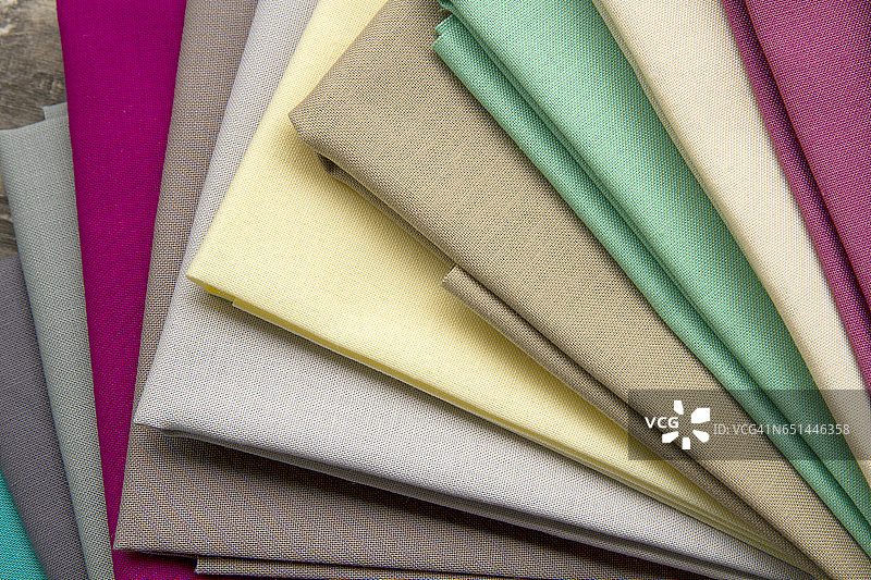 扇子和布料图片素材