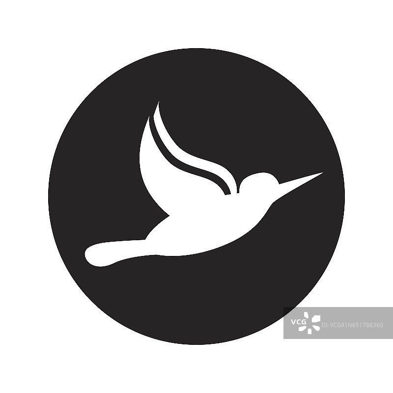 可爱的小鸟孤立图标图片素材