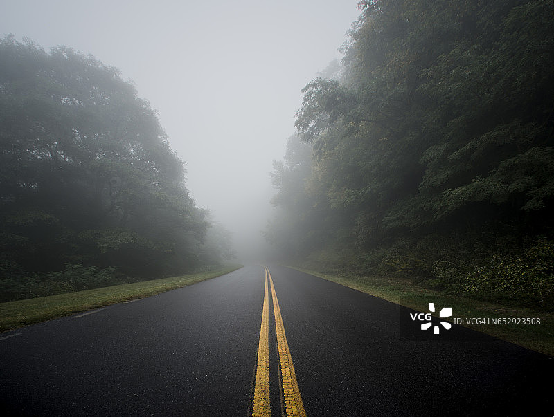 北卡罗来纳州大雾山风光图片素材