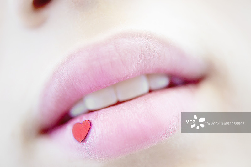 爱心嘴唇图片素材