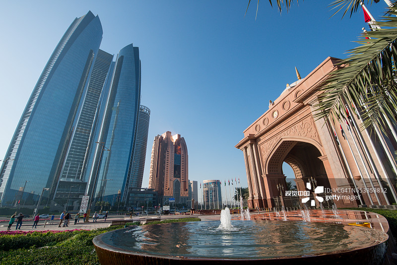 阿布扎比市中心图片素材