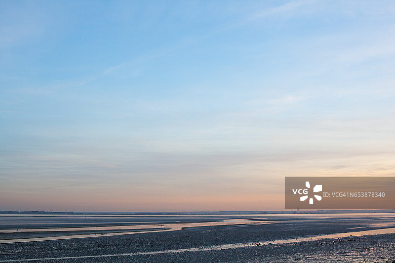 滨海绍森德的落日图片素材