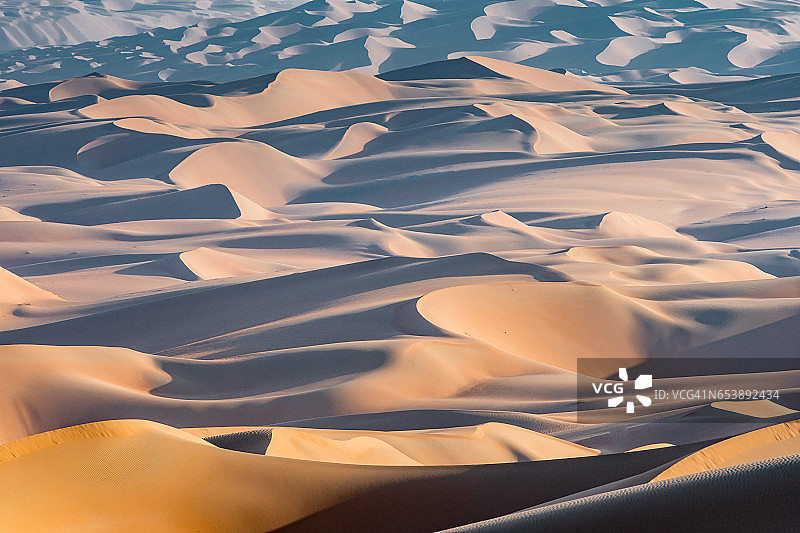 空旷地区的沙纹图案图片素材