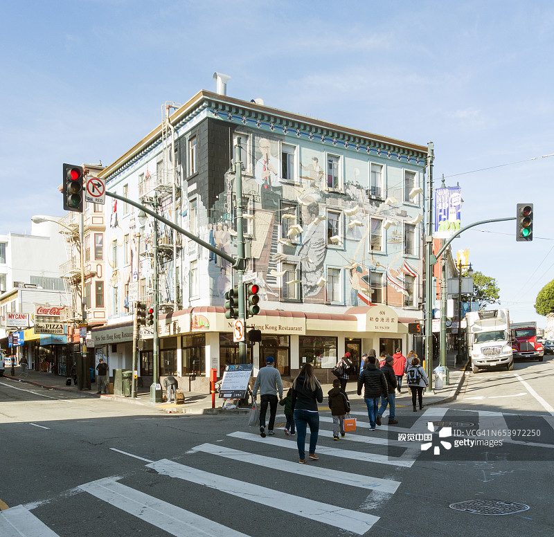 北滩街景图片素材