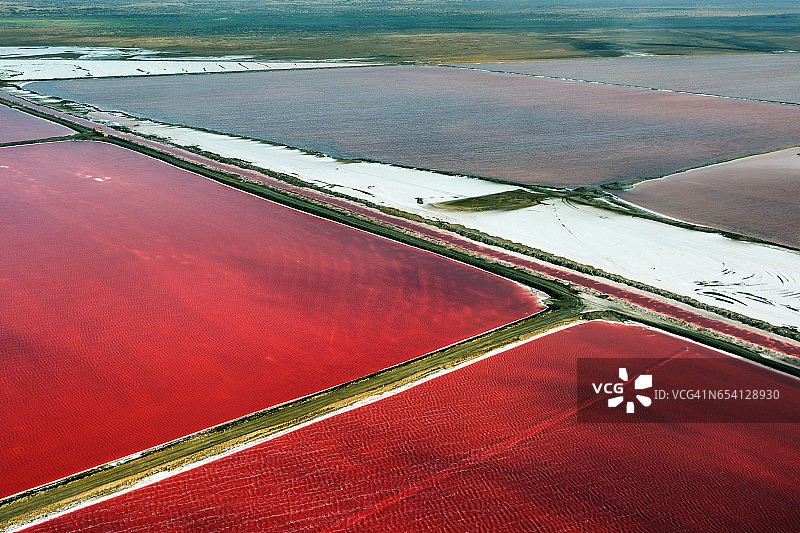 纳米比亚的盐制造图片素材