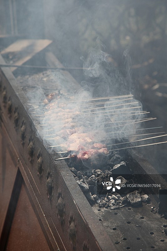 新疆烤肉串图片素材