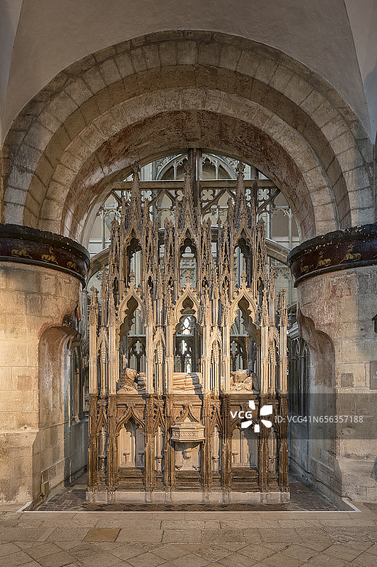 格洛斯特大教堂内的爱德华二世墓图片素材