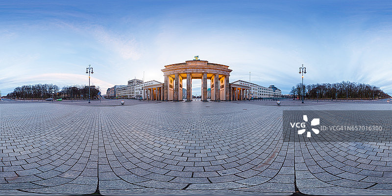 勃兰登堡门360度视角图片素材